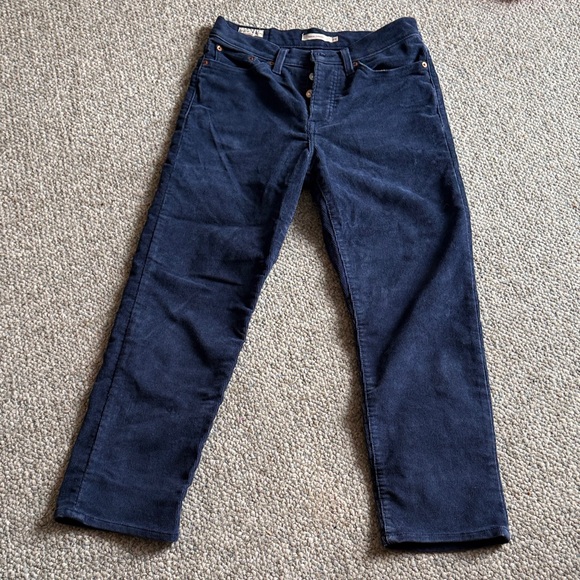 Levi's Pants - Levi's Women's Straight Leg Pants - Navy Blue